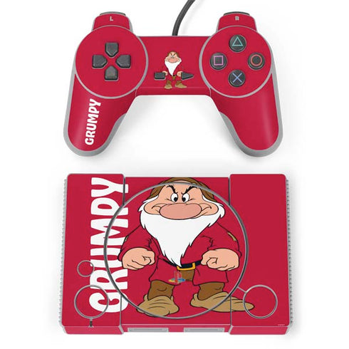 Disney Snow White Grumpy Dwarf PlayStation Classic Bundle Skin