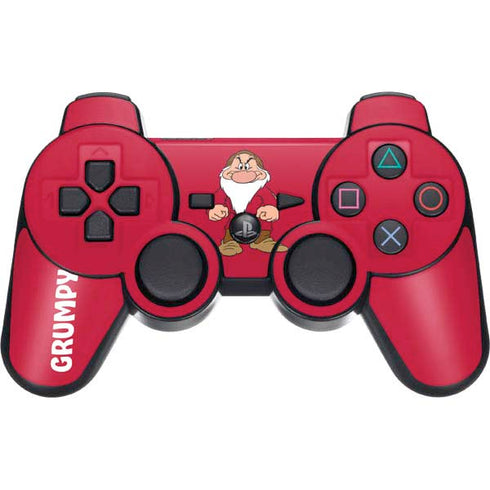 Disney Snow White Grumpy Dwarf PS3 Dual Shock wireless controller Skin