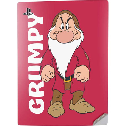 Disney Snow White Grumpy Dwarf PS5 Digital Edition Console Skin