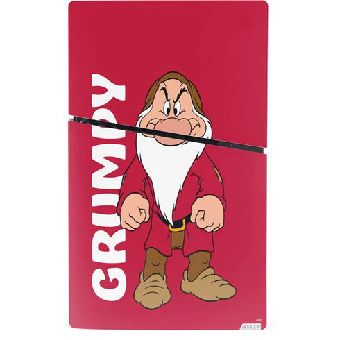 Disney Snow White Grumpy Dwarf PS5 Slim Digital Edition Bundle Skin