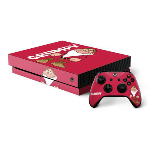 Disney Snow White Grumpy Dwarf Xbox One X Bundle Skin