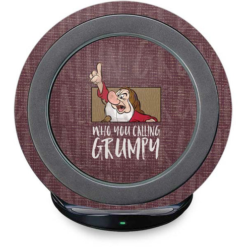 Disney Snow White Grumpy Fast Charge Wireless Charging Stand Skin