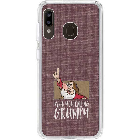 Disney Snow White Grumpy Galaxy A20 Clear Case