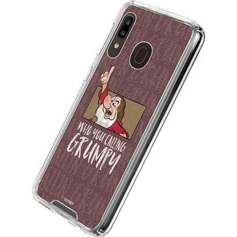 Disney Snow White Grumpy Galaxy A30 Clear Case
