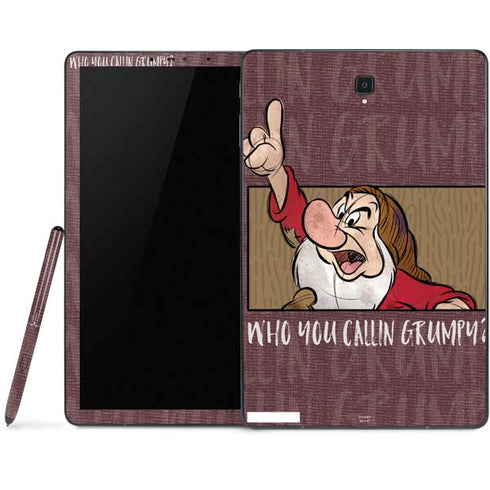 Disney Snow White Grumpy Samsung Galaxy Tab Skin