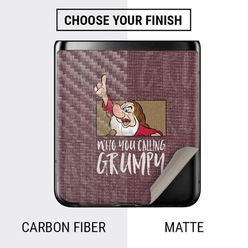 Disney Snow White Grumpy Galaxy Z Flip Skin