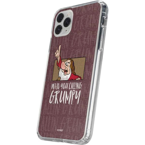 Disney Snow White Grumpy iPhone 11 Pro Clear Case