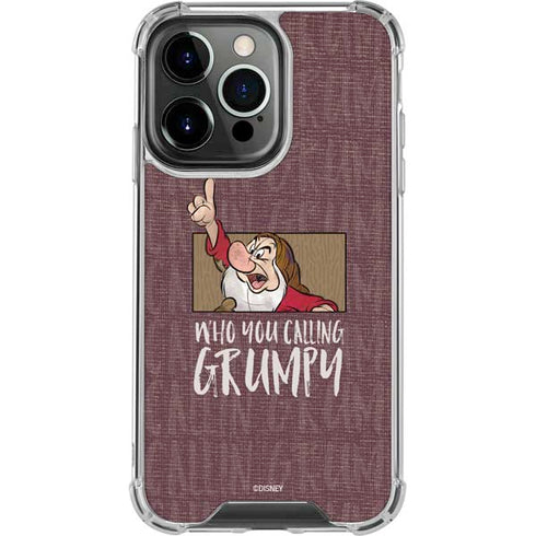 Disney Snow White Grumpy iPhone 13 Pro Clear Case