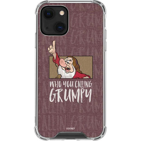 Disney Snow White Grumpy iPhone 14 Plus Clear Case