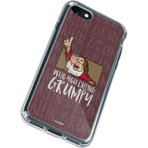 Disney Snow White Grumpy iPhone SE (2nd & 3rd Gen) Clear Case