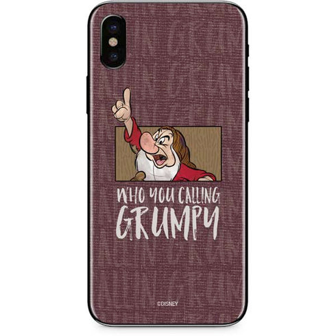 Disney Snow White Grumpy iPhone XS Skin