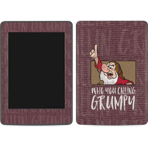 Disney Snow White Grumpy Amazon Kindle Skin
