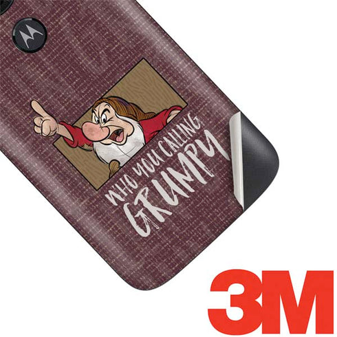 Disney Snow White Grumpy Moto E5 Play Skin