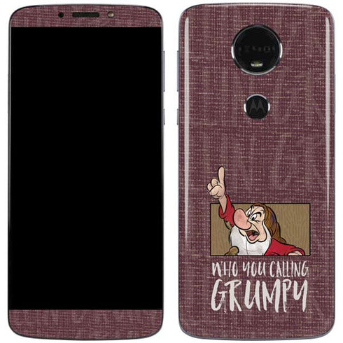 Disney Snow White Grumpy Moto E5 Plus Skin