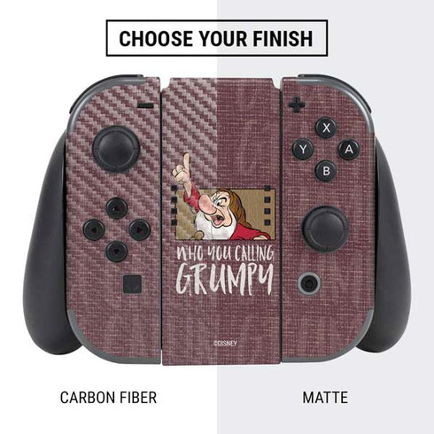 Disney Snow White Grumpy Nintendo Switch Bundle Skin