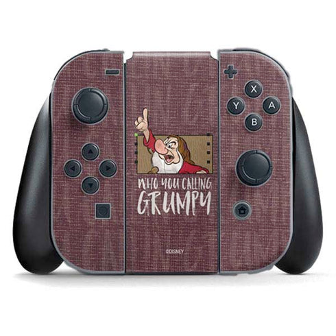 Disney Snow White Grumpy Nintendo Switch (2017-2021) Joy-Con Controller Skin