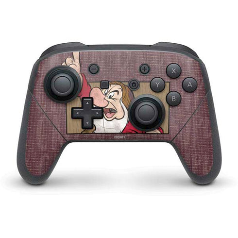 Disney Snow White Grumpy Nintendo Switch Pro Controller Skin