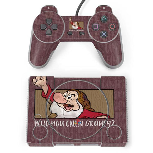 Disney Snow White Grumpy PlayStation Classic Bundle Skin