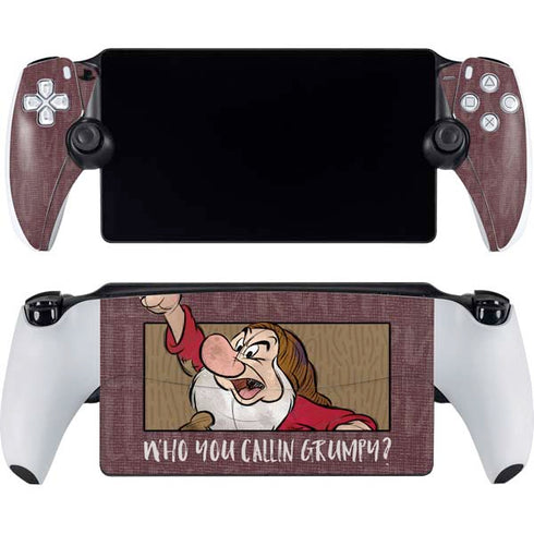 Disney Snow White Grumpy PlayStation Portal Remote Player Skin