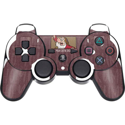 Disney Snow White Grumpy PS3 Dual Shock wireless controller Skin