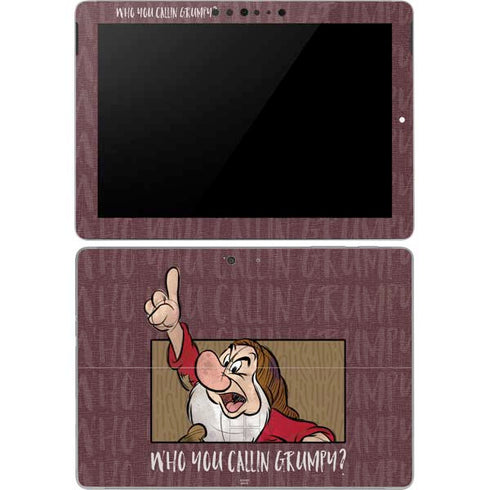 Disney Snow White Grumpy Surface Go Skin
