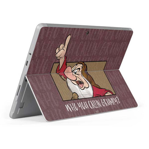 Disney Snow White Grumpy Surface Go Skin