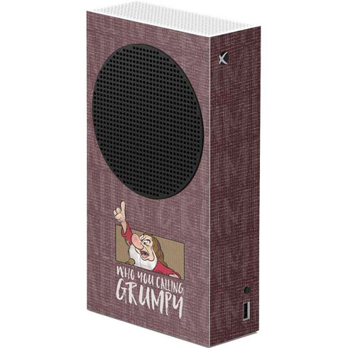 Disney Snow White Grumpy Xbox Series S Console Skin