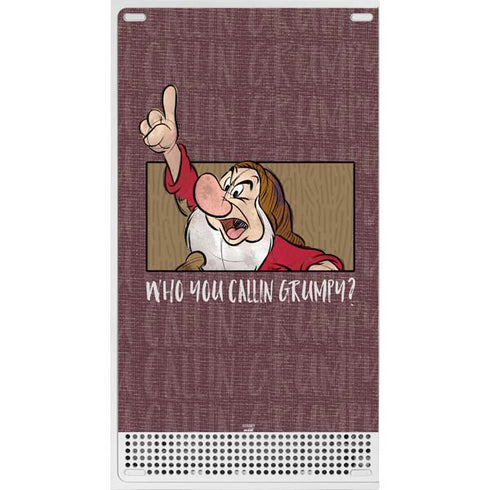 Disney Snow White Grumpy Xbox Series S Console Skin