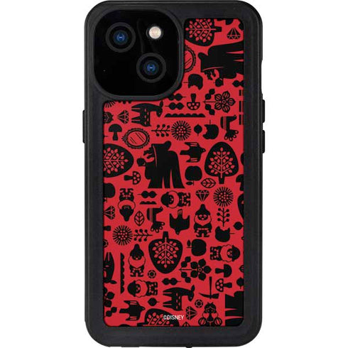 Disney Snow White Icon Pattern iPhone 15 Waterproof Case
