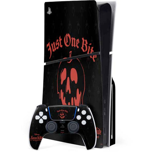 Disney Snow White Just One Bite PS5 Slim Disk Bundle Skin