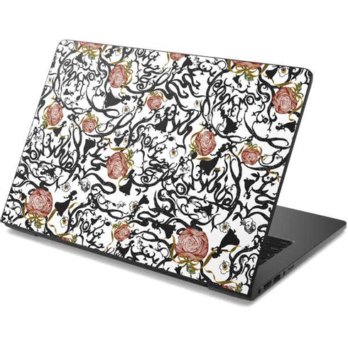 Disney Snow White Roses and Character Silhouette Dell Chromebook Skin