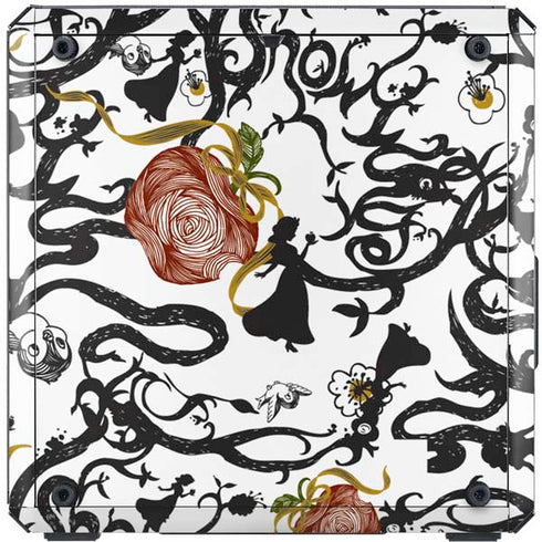 Disney Snow White Roses and Character Silhouette Cooler Master MasterBox Q300L Mini Tower Skin