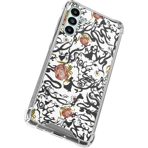 Disney Snow White Roses and Character Silhouette Galaxy A13 5G Clear Case