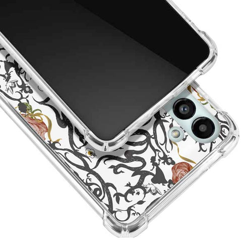 Disney Snow White Roses and Character Silhouette Galaxy A13 5G Clear Case
