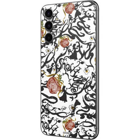 Disney Snow White Roses and Character Silhouette Galaxy A14 5G Skin