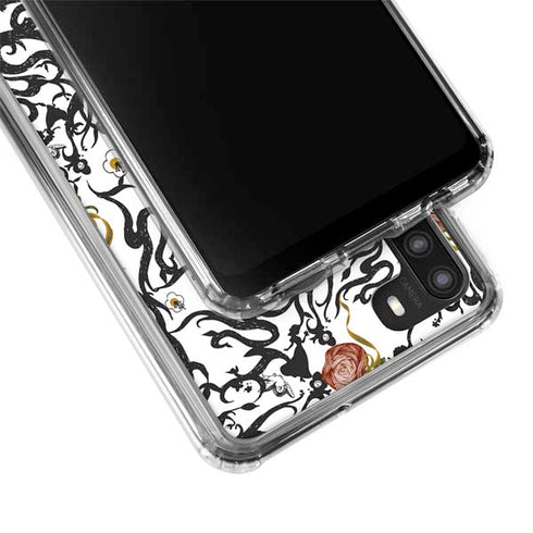 Disney Snow White Roses and Character Silhouette Galaxy A21 Clear Case