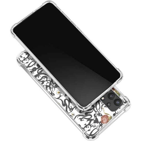 Disney Snow White Roses and Character Silhouette Galaxy A32 5G Clear Case