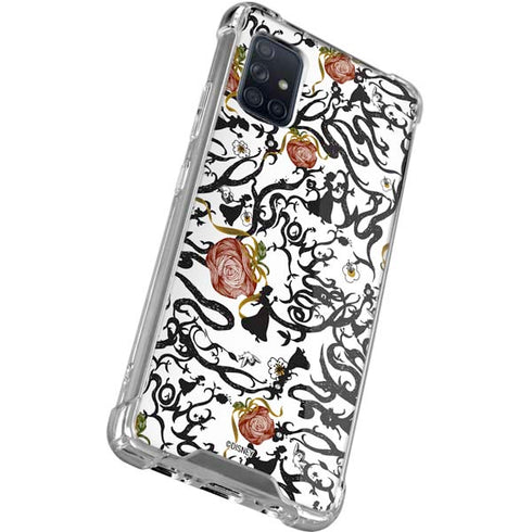 Disney Snow White Roses and Character Silhouette Galaxy A51 5G Clear Case