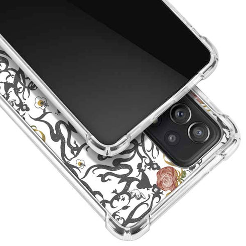 Disney Snow White Roses and Character Silhouette Galaxy A52 5G Clear Case