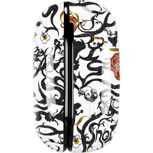 Disney Snow White Roses and Character Silhouette Galaxy Buds Pro Skin