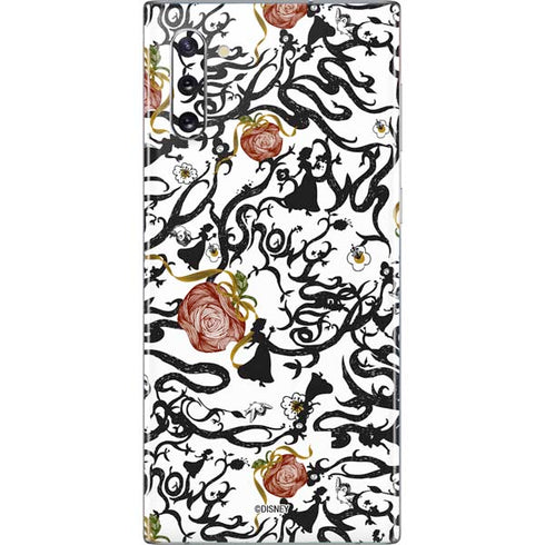 Disney Snow White Roses and Character Silhouette Galaxy Note 10 Skin