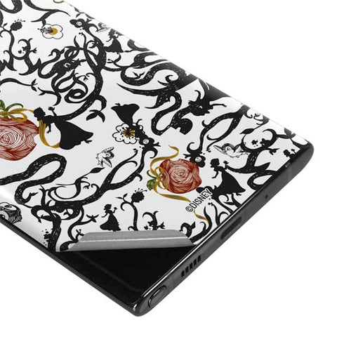 Disney Snow White Roses and Character Silhouette Galaxy Note 10 Skin