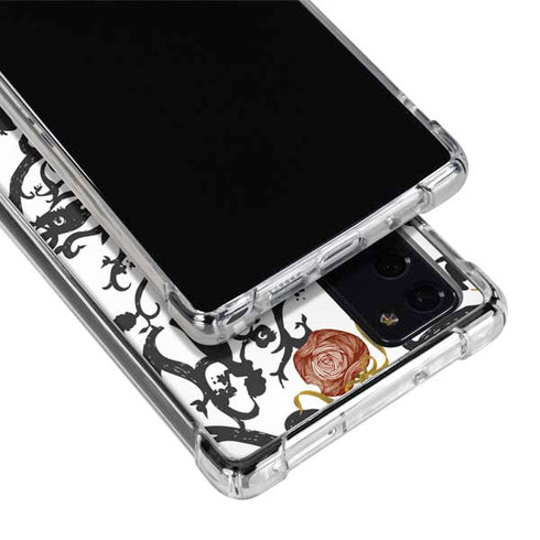 Disney Snow White Roses and Character Silhouette Galaxy Note20 5G Clear Case
