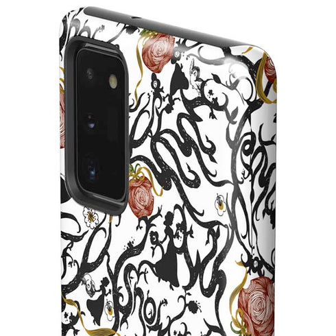 Disney Snow White Roses and Character Silhouette Galaxy Note20 5G Pro Case