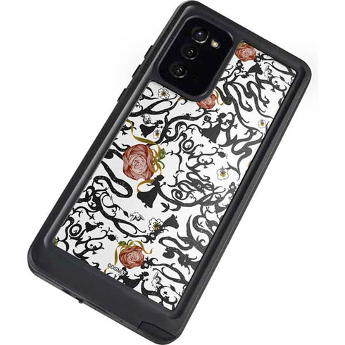 Disney Snow White Roses and Character Silhouette Galaxy Note20 5G Waterproof Case