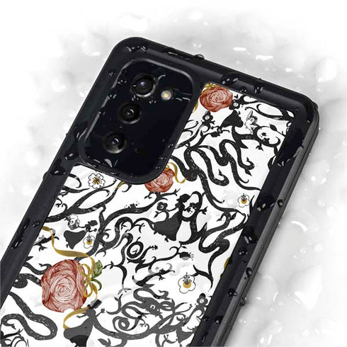 Disney Snow White Roses and Character Silhouette Galaxy Note20 5G Waterproof Case