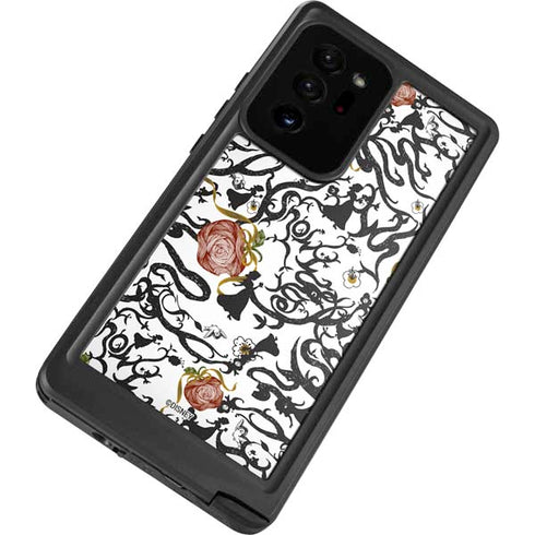 Disney Snow White Roses and Character Silhouette Galaxy Note20 Ultra 5G Waterproof Case