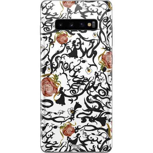 Disney Snow White Roses and Character Silhouette Galaxy S10 Plus Skin