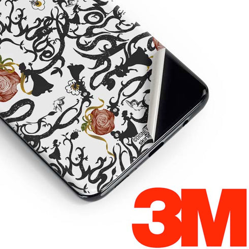 Disney Snow White Roses and Character Silhouette Galaxy S10 Skin