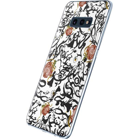 Disney Snow White Roses and Character Silhouette Galaxy S10e Skin